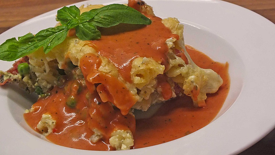 Nudelauflauf mit Salami und Tomatensoße von tonilu | Chefkoch.de