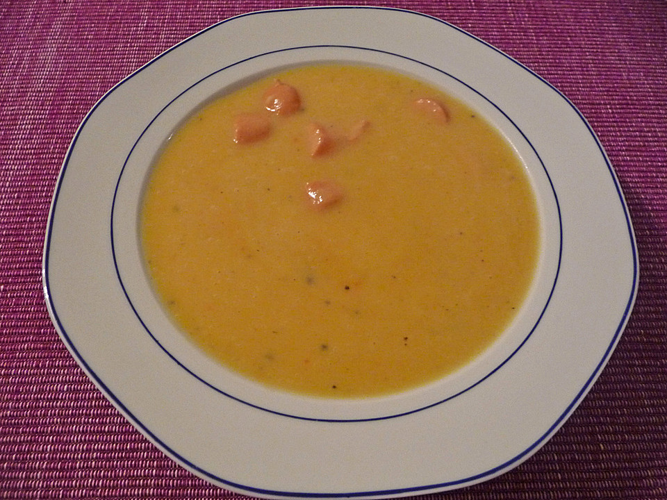 Kartoffelcremesuppe mit Wiener Würstchen von Apfelfee | Chefkoch.de