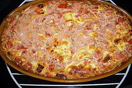 Dieters Linguine mit würziger Camembert - Tomaten - Sauce 17