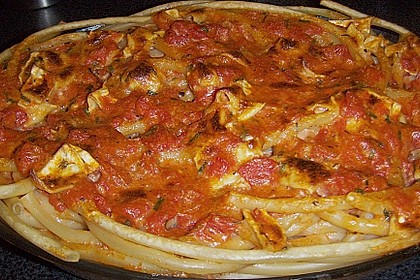 Dieters Linguine mit würziger Camembert - Tomaten - Sauce 22