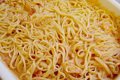Dieters Linguine mit würziger Camembert - Tomaten - Sauce 37