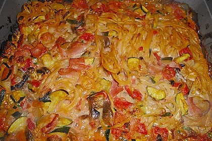 Dieters Linguine mit würziger Camembert - Tomaten - Sauce 11