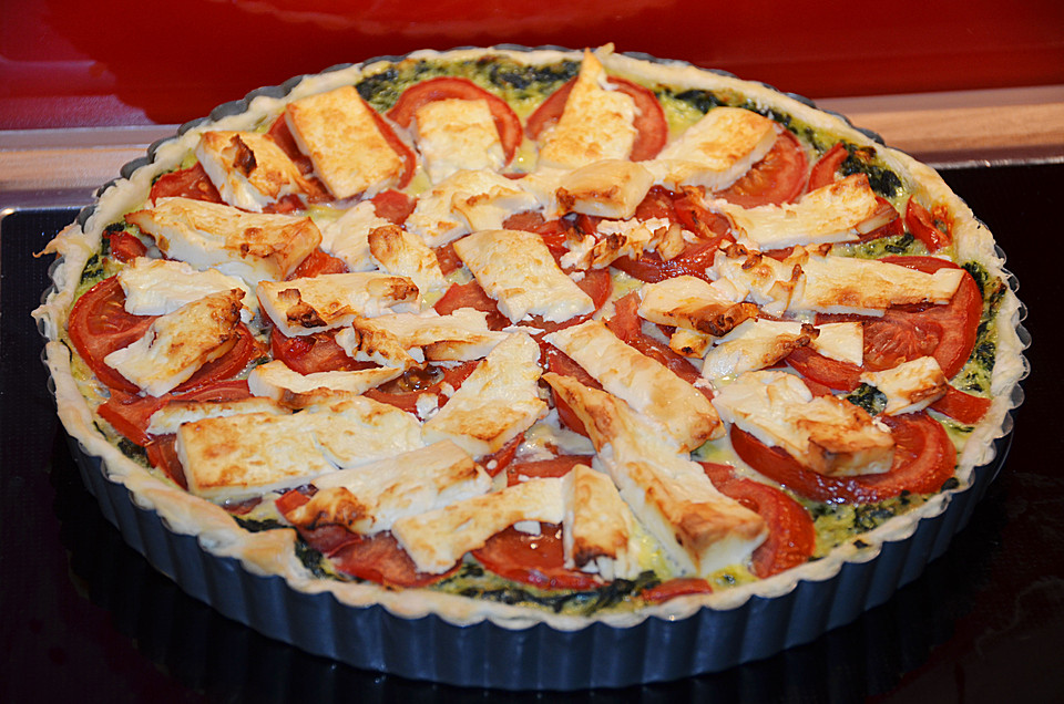 Quiche mit Spinat, Tomaten und Schafskäse von Schlemmertöpfchen ...