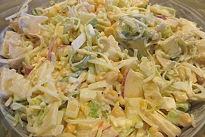 Apfel - Porree - Salat 7