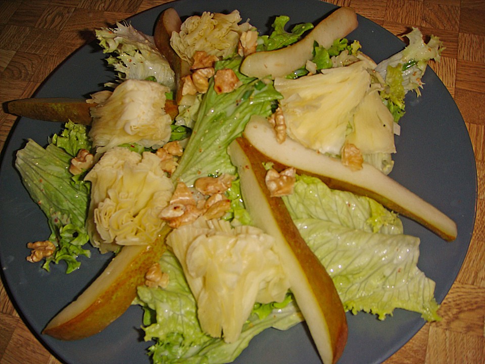 Tête de Moine - Salat mit Birnenspalten von heimwerkerkönig | Chefkoch.de