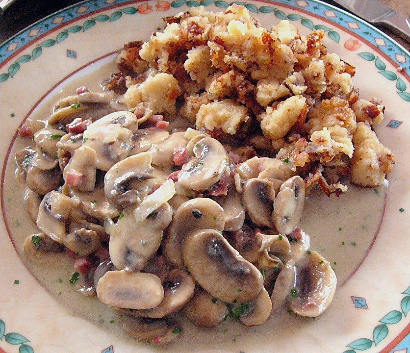 Gebackene Champignons mit Schinken von luckys-home | Chefkoch.de