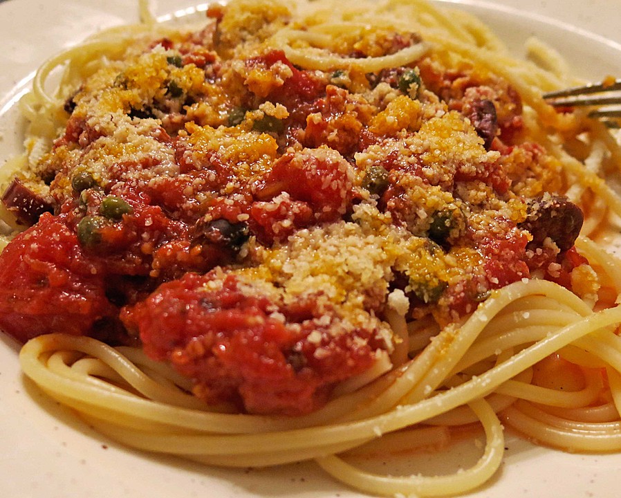 Spaghetti alla puttanesca (da Dario) von heimwerkerkönig | Chefkoch.de