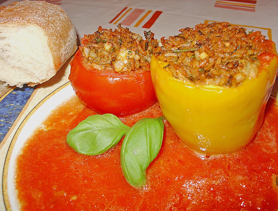Gefüllte Tomaten &amp; Paprika von Liesbeth | Chefkoch.de