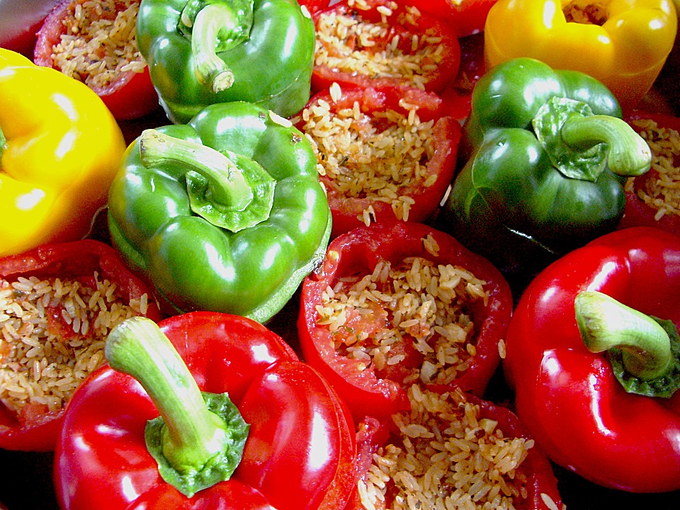 Gefüllte Tomaten &amp; Paprika von Liesbeth | Chefkoch.de