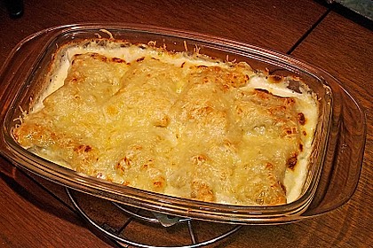 Maultaschen in Sahne mit Käse überbacken von xxLinkxx | Chefkoch.de