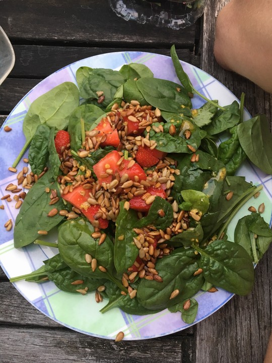 Erdbeer-Spinatsalat von barryfan | Chefkoch.de