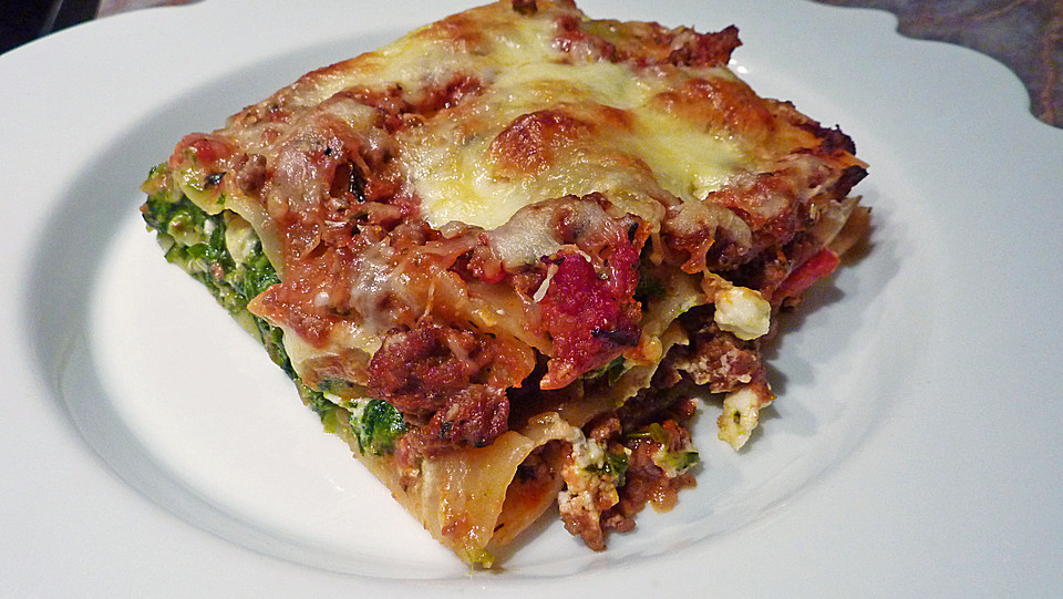 Lasagne mit Feta und Spinat von Mariaka | Chefkoch.de
