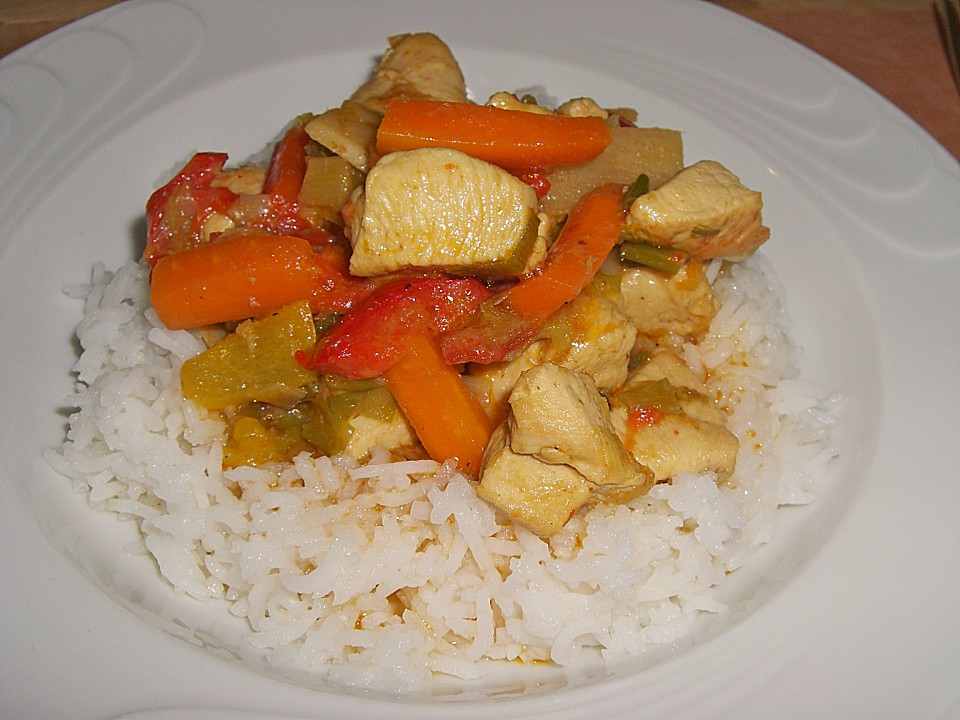 Thailändisches Curry - Kokos - Hähnchen von steffiii | Chefkoch.de