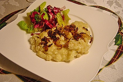 Käsespätzle mit Zwiebeln 1