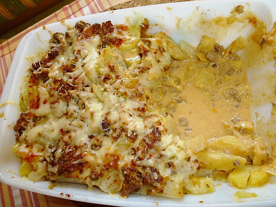 Kohlrabi-Kartoffel-Hackfleisch-Gratin von extremecooking | Chefkoch.de