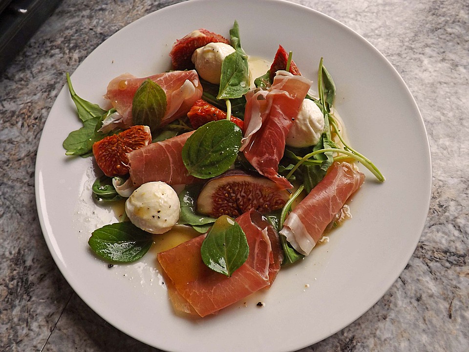 Feigensalat mit Parmaschinken und Mozzarella von Susel | Chefkoch.de