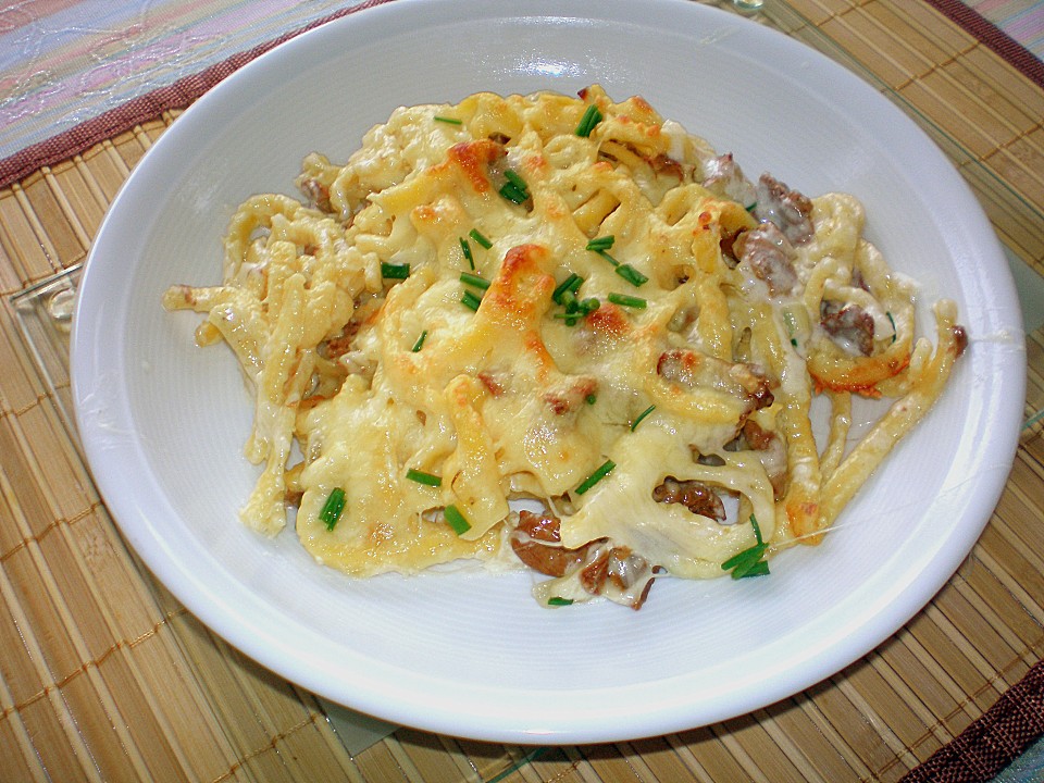 Spätzle - Gratin mit Pifferlingen von *Kristina* | Chefkoch.de