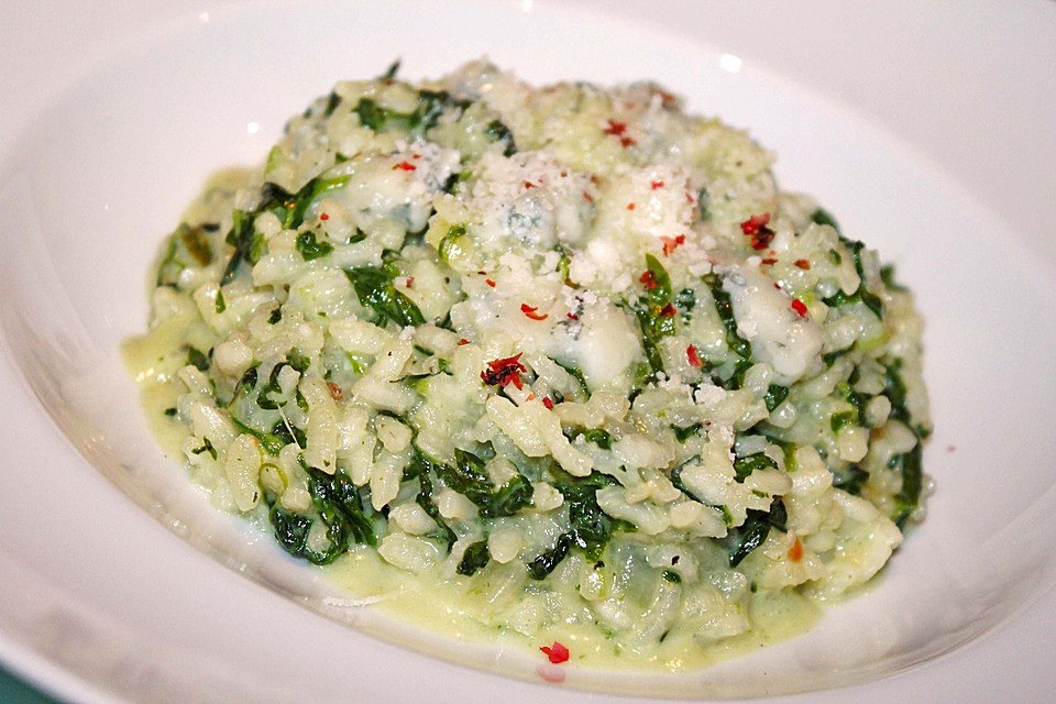 Risotto mit Spinat und Gorgonzola von Sofi | Chefkoch.de