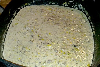 Porree-Käsesuppe mit Hack 7