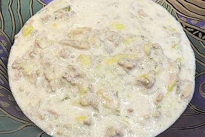 Porree-Käsesuppe mit Hack 6