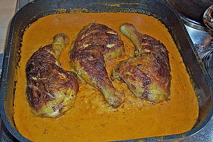 Curryhähnchen mit Reis