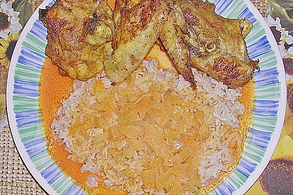 Curryhähnchen mit Reis 1