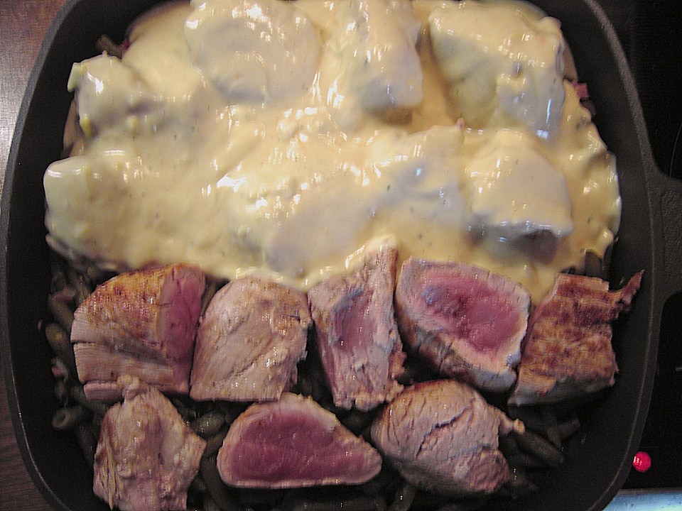 Filetpfanne mit Speckbohnen von corazon71 | Chefkoch.de