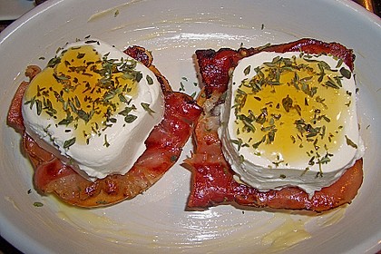 Gudruns Apfel - Speck - Ziegenkäse Türmchen mit Honig und Thymian 38
