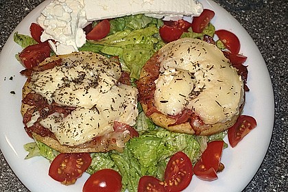 Gudruns Apfel - Speck - Ziegenkäse Türmchen mit Honig und Thymian 41