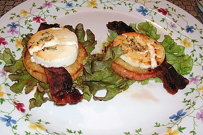 Gudruns Apfel - Speck - Ziegenkäse Türmchen mit Honig und Thymian 42
