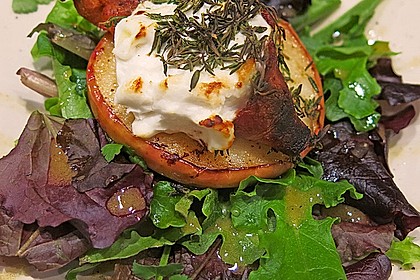 Gudruns Apfel - Speck - Ziegenkäse Türmchen mit Honig und Thymian 14