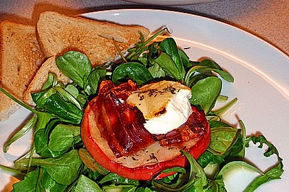 Gudruns Apfel - Speck - Ziegenkäse Türmchen mit Honig und Thymian 19