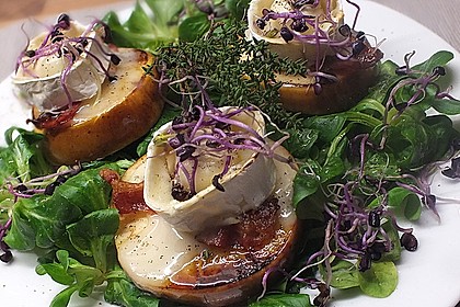 Gudruns Apfel - Speck - Ziegenkäse Türmchen mit Honig und Thymian 31