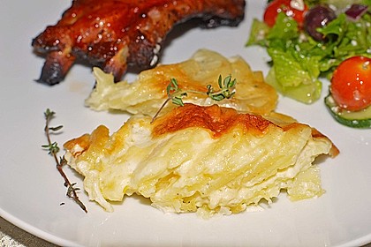 Kartoffelgratin mit frischem Thymian 5