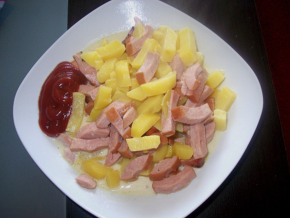 Sahniges Kartoffel - Fleischwurst - Gratin von sabine0805 | Chefkoch.de
