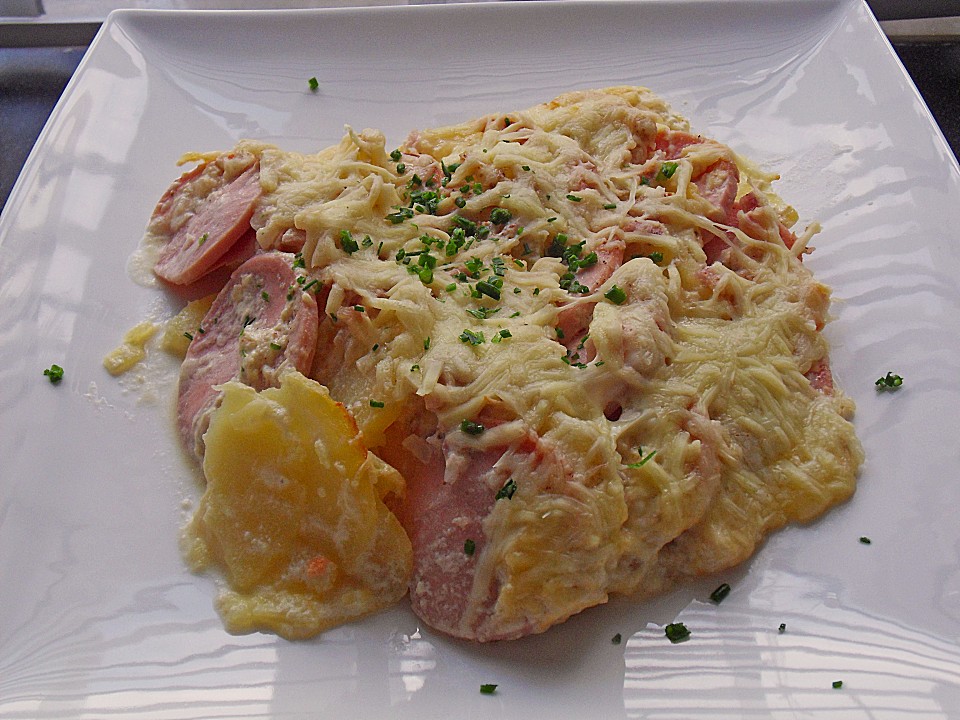Sahniges Kartoffel - Fleischwurst - Gratin von sabine0805 | Chefkoch.de