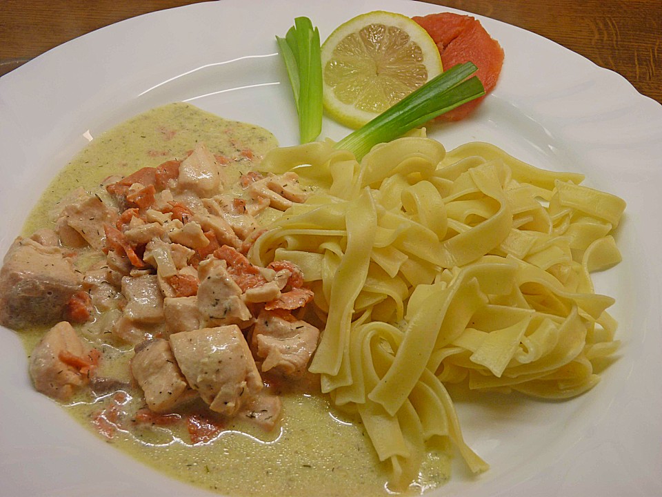 Bandnudeln mit zweierlei Lachs - Ein beliebtes Rezept | Chefkoch.de