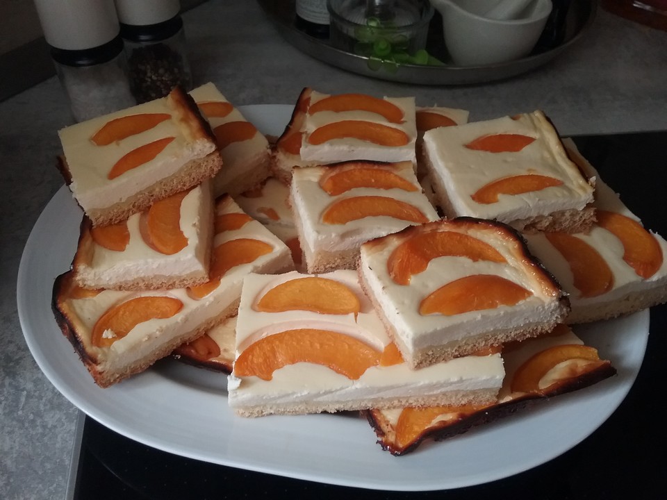 Blitz - Käsekuchen mit Mandarinen vom Blech von Katalin | Chefkoch.de