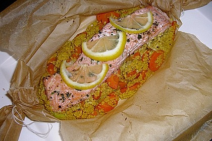 Lachs-Couscouspäckchen 90