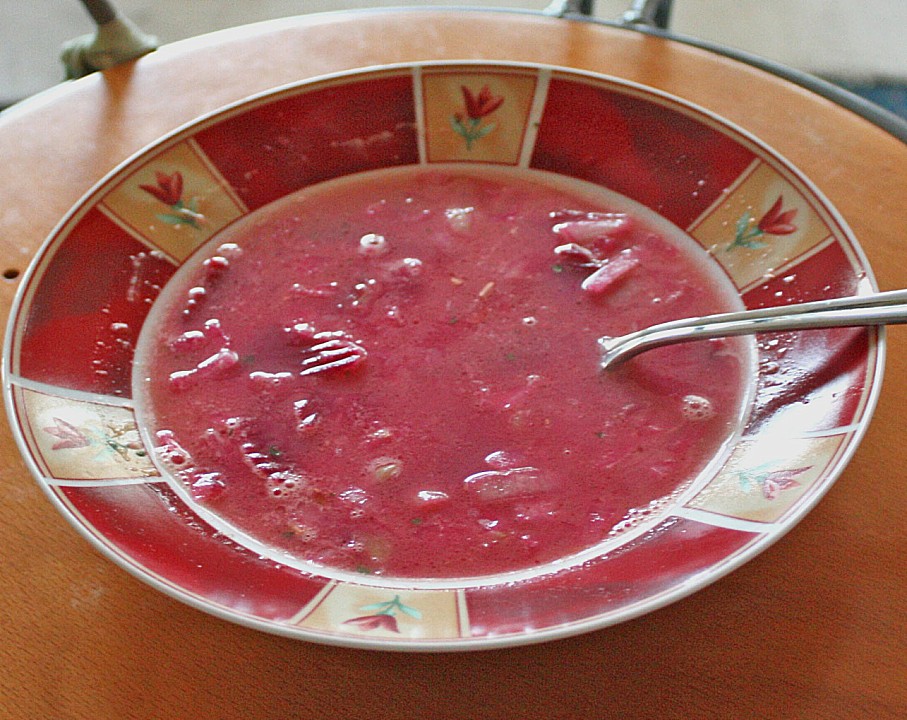 Polnische Rote Beete Suppe Quot Barszcz Quot — Rezepte Suchen
