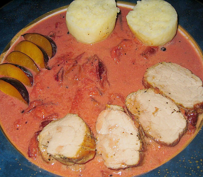 Schweinefilet mit Wacholder - Pflaumen - Sauce von Wuschel27 | Chefkoch.de