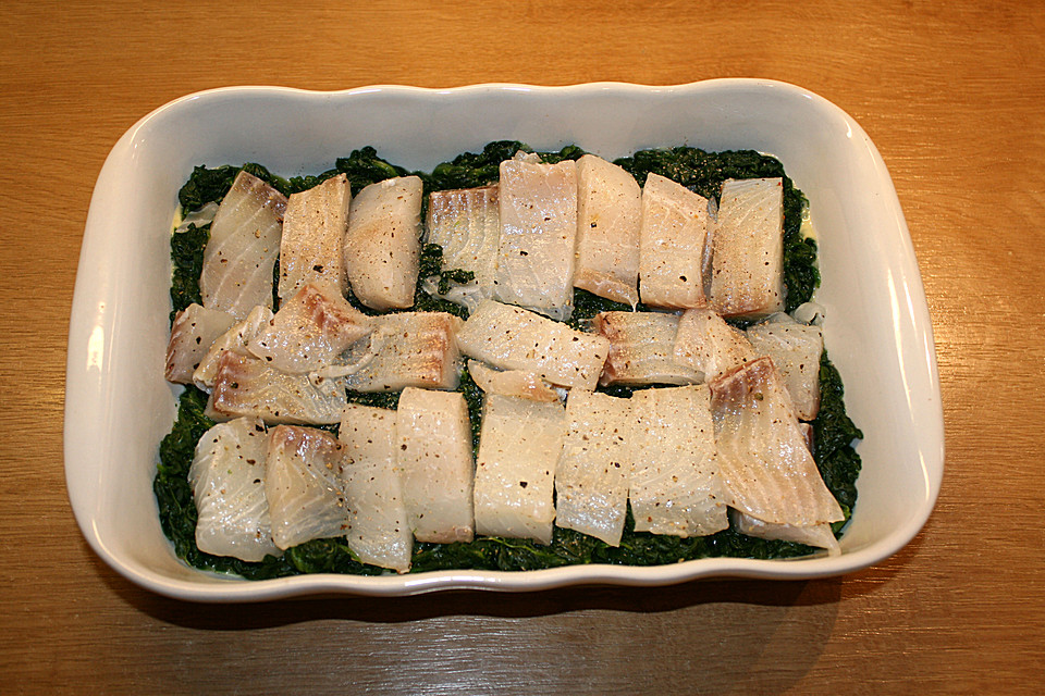 Fischfilet auf Spinatbett von Fanca | Chefkoch.de