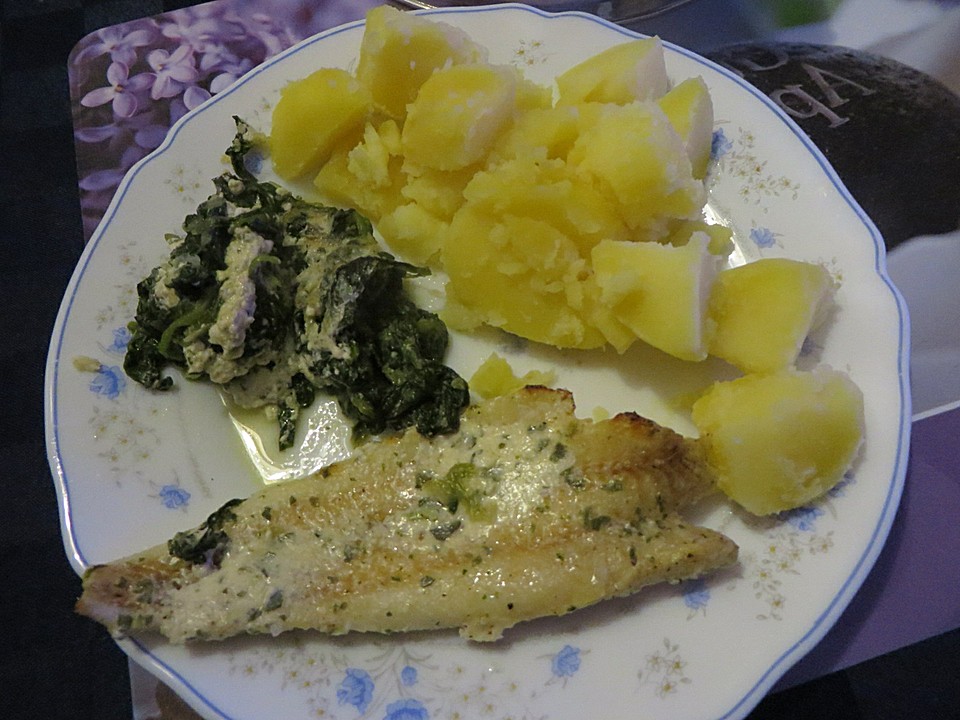 Fischfilet auf Spinatbett von Fanca | Chefkoch.de