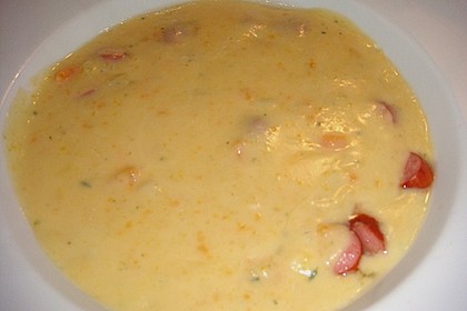 Cremige, aber diättaugliche Kartoffelsuppe mit Thymian und Käse 34