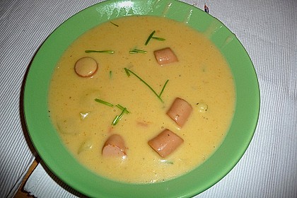 Cremige, aber diättaugliche Kartoffelsuppe mit Thymian und Käse 11