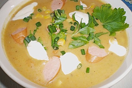 Cremige, aber diättaugliche Kartoffelsuppe mit Thymian und Käse 7
