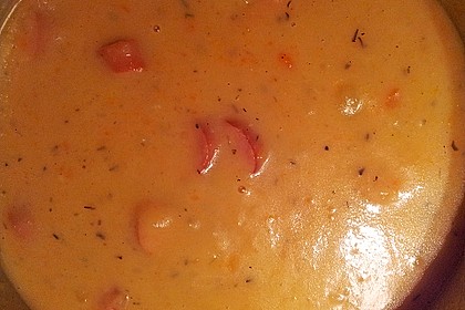 Cremige, aber diättaugliche Kartoffelsuppe mit Thymian und Käse 29