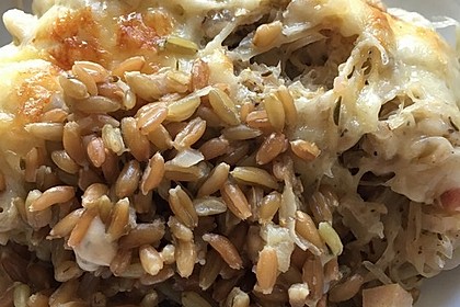 Grünkern - Sauerkraut - Auflauf 4