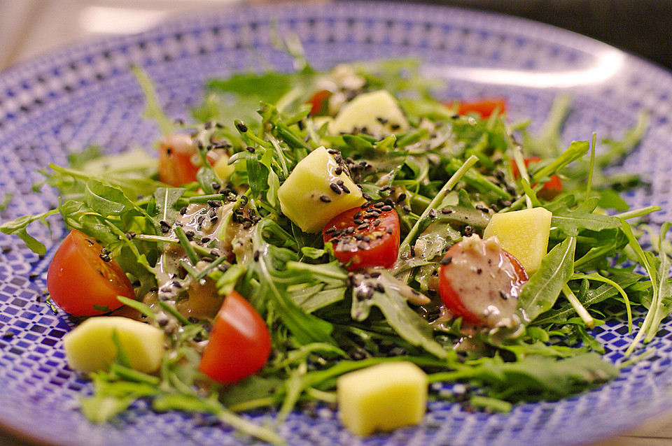 Mango Rucola Salat Mit Ingwerdressing Von Gaetcke Chefkoch De