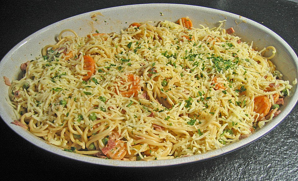 Überbackene Gemüse - Spaghetti von christina69zs | Chefkoch.de
